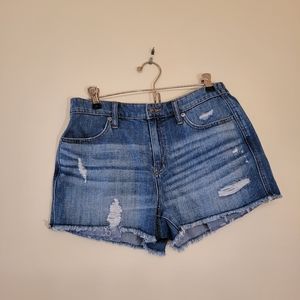Aerie Daydream Denim Shorts Blue